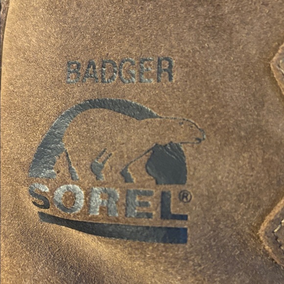 Sorel Badger Men’s Boots, Size 8, Brown & Black main image 4